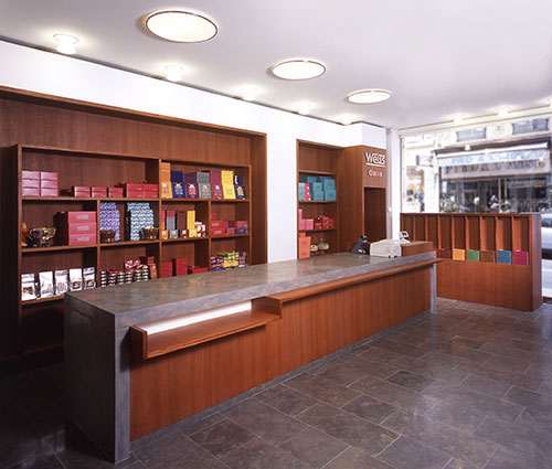 architecture frank rambert : Magasin pour le chocolatier Weiss